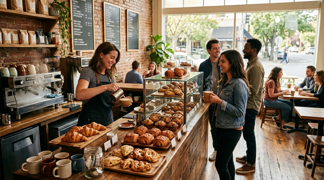 Local coffee shop and bakery in Sacramento County