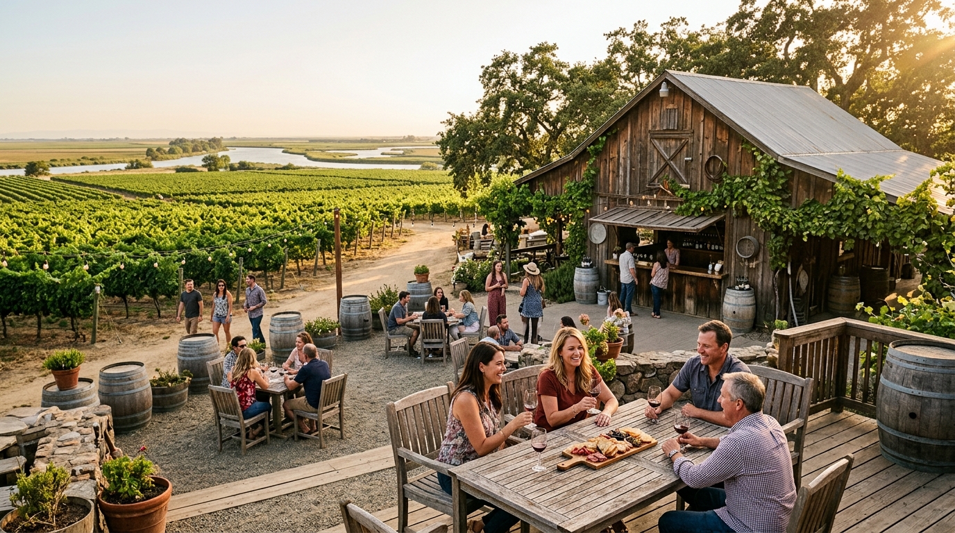 Winery and tasting destination in the Sacramento Delta